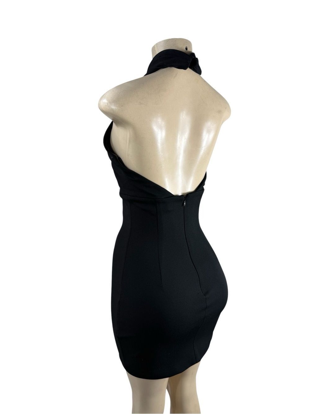 DRESS THE POPULATION Black Halter Dress XS - Picture 4 of 6
